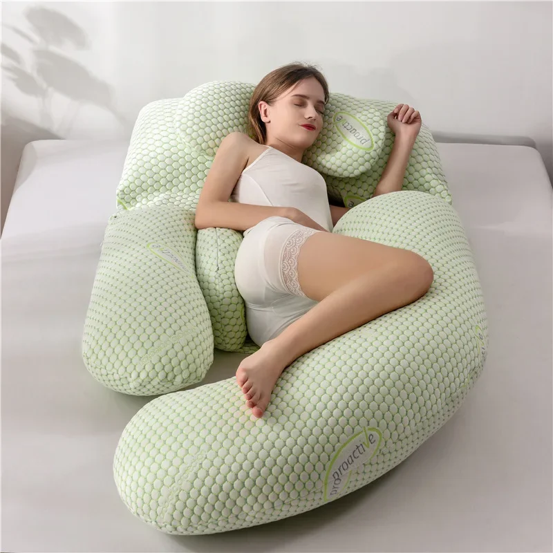 Almohadas de maternidad para dormir de lado de la cintura, almohada de sujeción para embarazadas con abrazadera para el vientre, almohada de