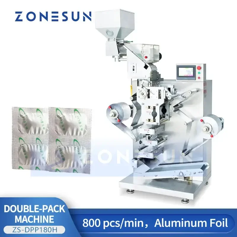 ZONESUN ZS-DPP180H Aluminum Blister Strip Candy Wrapping Sealing Machine