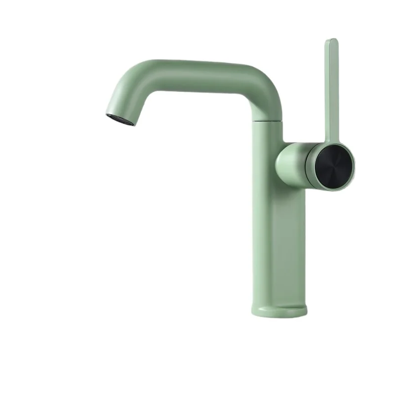

All-copper hot and cold washbasins, faucets, toilets, washbasins, bathrooms, splash-proof rotating gun ash
