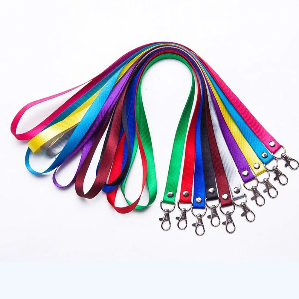 

100 Pcs Badge Holder Keys Metal Clip Phone Neck Strap Lanyard Safety Breakaway For Mobile Phone USB Holder ID Name