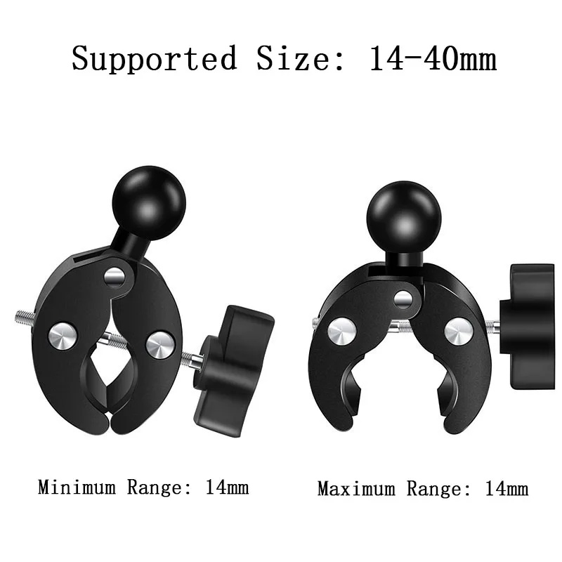 Super Clamp Action Camera Mount 360° Ballhead Magic Arm Double Ball Head Adapter for Insta360 for GoPro Camera Clip