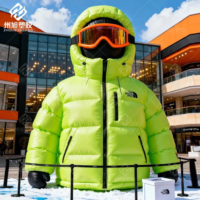 Customized Inflatable Down Jacket Model, Decoration Prop for Winter Outdoor Courtyards, Malls and Advertising Events