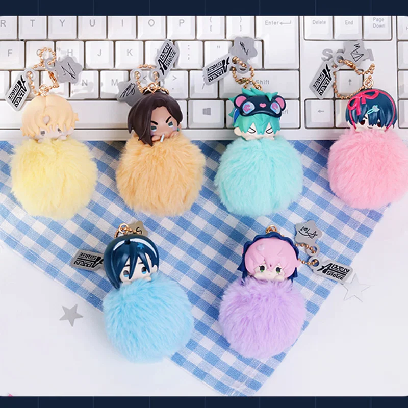 

VIVINOS Alien Stage Free Stage Series Blind Box Mystery BoxKeychains Pom Pom Character Keyrings Anime Collectible Gift For Girls