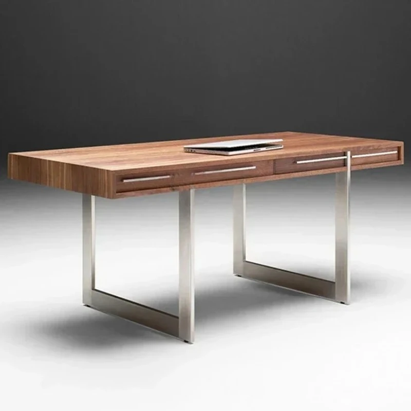 minimalist desk black walnut bedroom simple modern study solid wood simple desk household