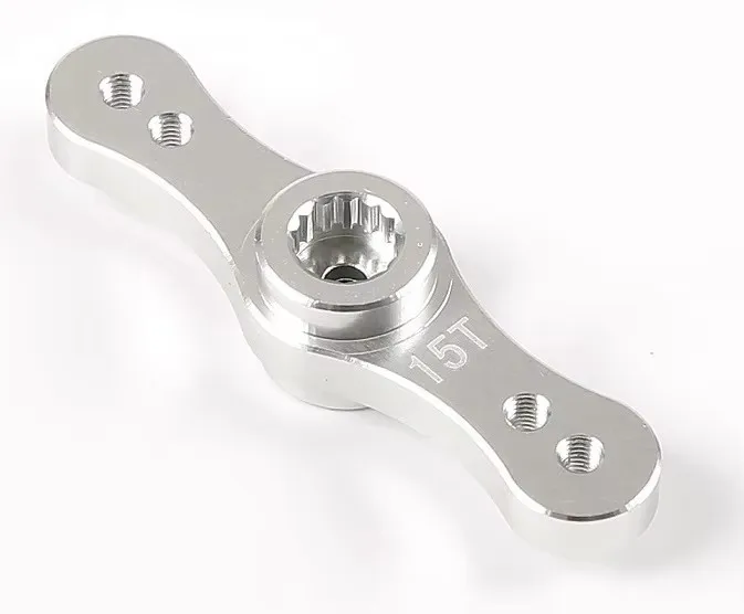 CNC Machining Aluminum Alloy Symmetrical Steering Servo Arm For 1/5 ROFUN HPI BAJA 5B 5T 5SC 17T/15T