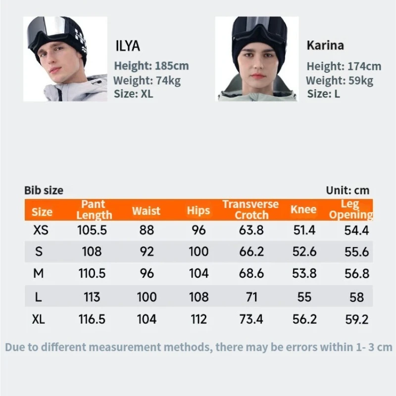 2026 Winter Warm Women Skiing Pants Windproof Waterproof Breathable Outdoor Ski Pant Men Adult Loose Solid Snowboarding Overalls