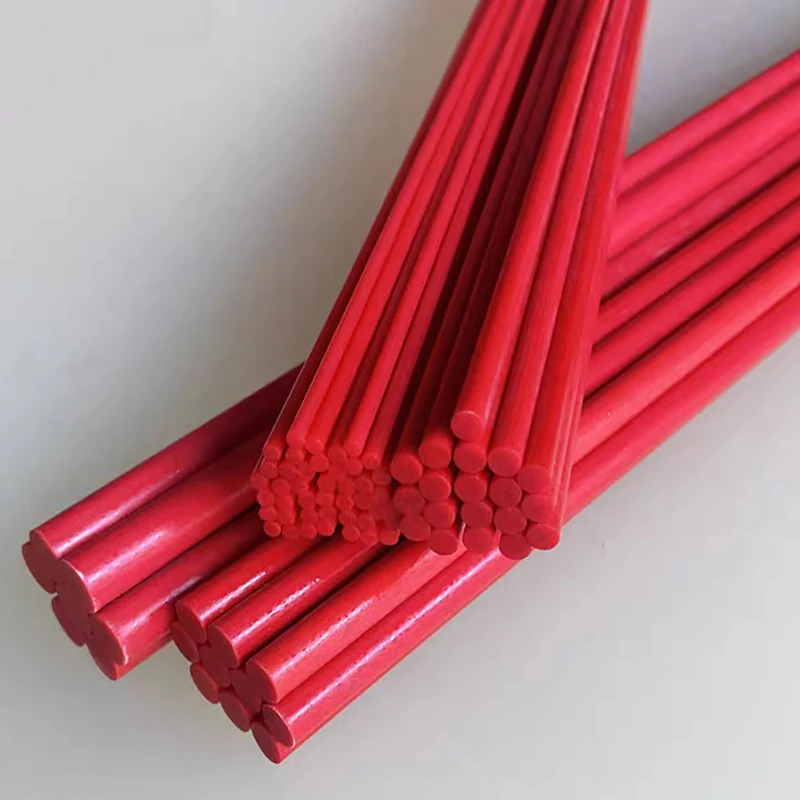 10PCS Red Glass Fiber Rod Diameters 1mm~12mm Solid Fiberglass Round Bars Arch Tent Mosquito Net Bracket Length 500mm