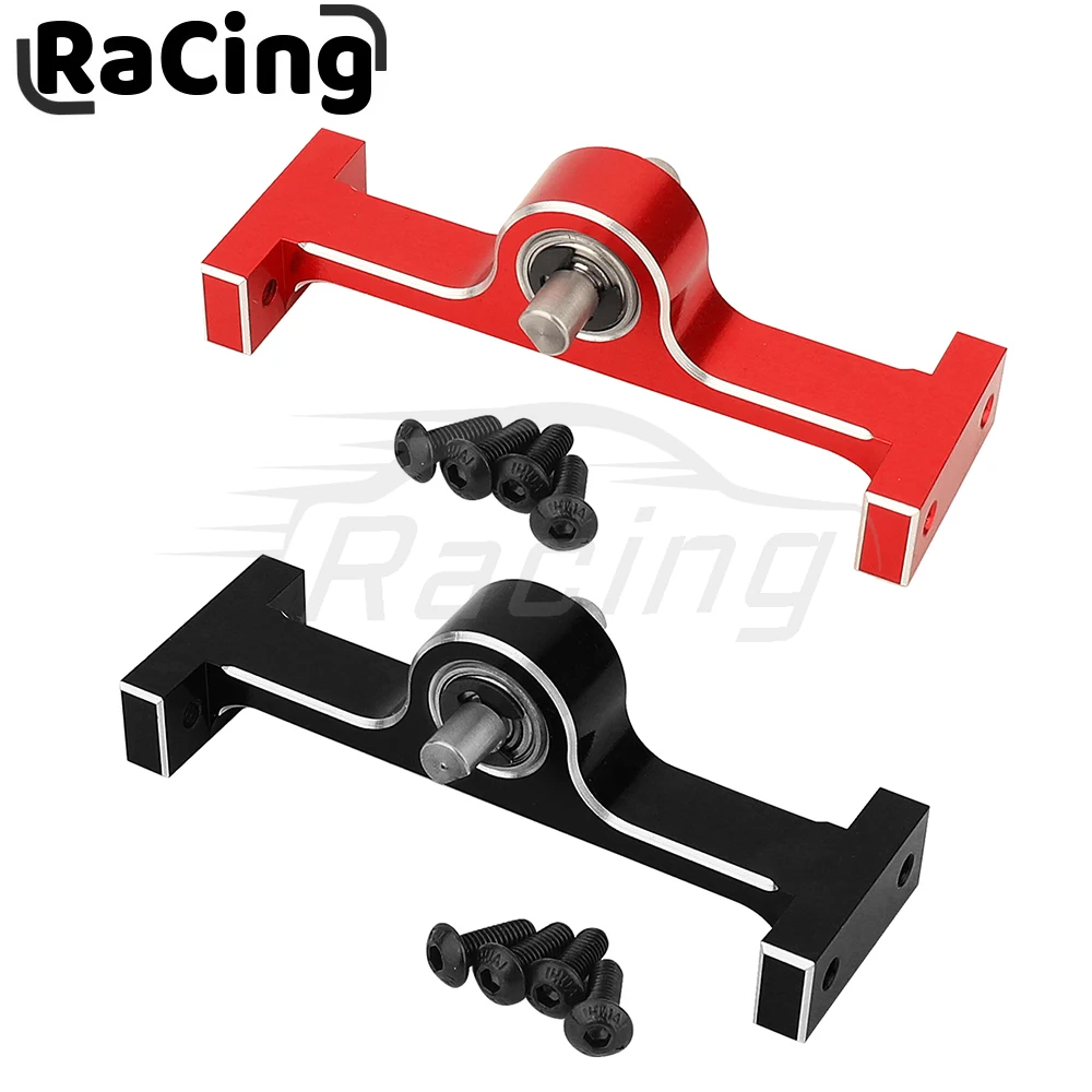 Aluminum Alloy 1/10 Transfer Case 70mm Width 5mm D-Shaped Shaft for RC Crawler Cheater Rigs MOA 1.9 Shafty LCG Chassis Build