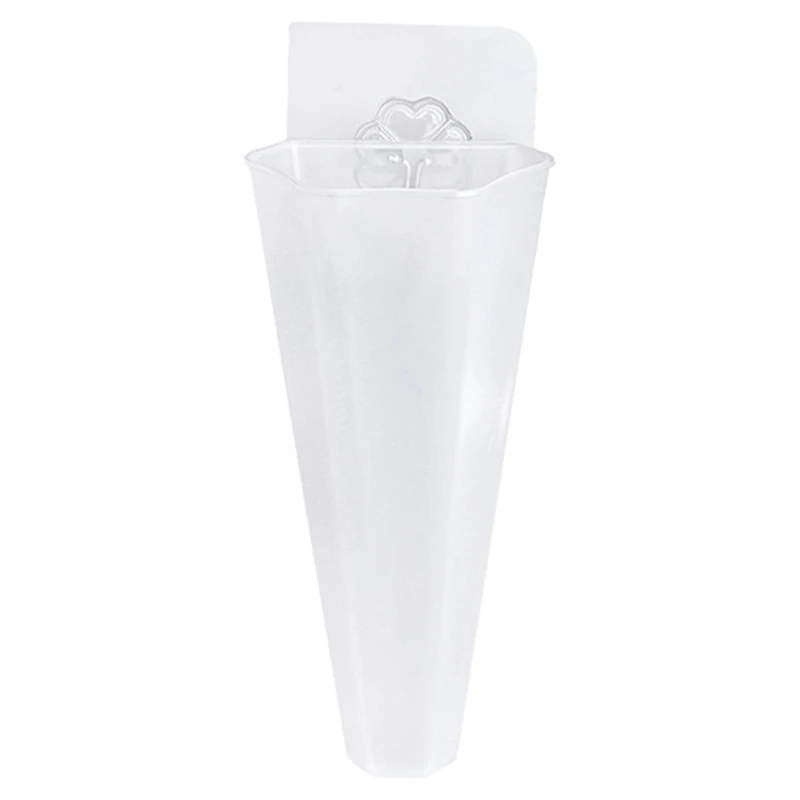F92B Simple Wall-hanging Flower Plants Pot Lazy Plastic Wall Storage Pots Plant Holder Home Gardening Plant Pot