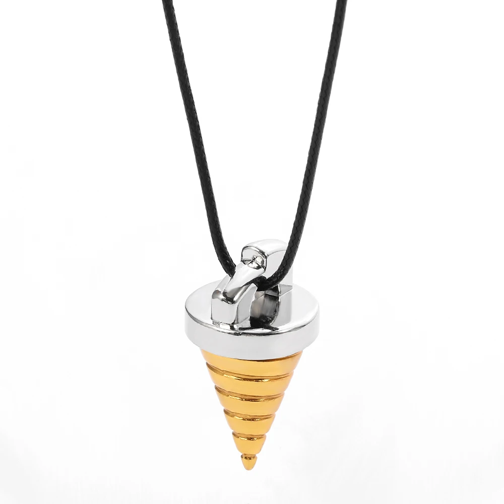 Fashion Anime Conical Spiral Pendant Cartoon Charm Necklace Cosplay Accessories Gifts for Men And Women - view 2