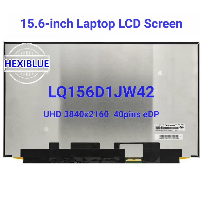 

Original 15.6" IPS Laptop LCD Screen LQ156D1JW42 Fit B156ZAN03.2 NE156QUM-N62 For ThinkPad P51 P52 UHD4K 3840x2160 40pins eDP