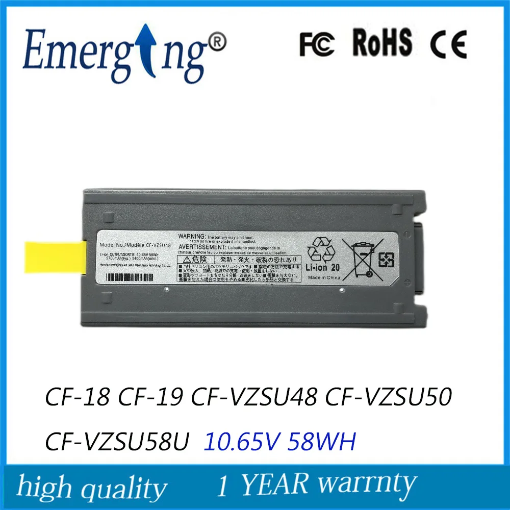 58Wh CF-VZSU48 Laptop Battery For Panasonic Toughbook CF-VZSU48R CF-VZSU28 CF-VZSU87R CF-VZSU50 CF-19 CF19