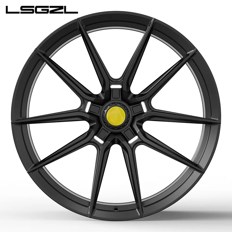 Rines LSGZL Monoblock de Aleación Forjada 5x127, Rines de 21 Pulgadas 5x130 para Autos de Pasajeros, Rines de 18 y 19 Pulgadas para Ferrari