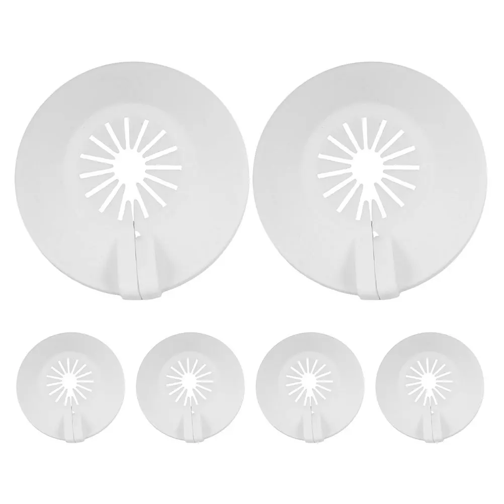

8Pcs Fire Sprinkler Decorative Cover Plastic Trim Plate Detachable Ceiling Escutcheon Home Office Safety Protective Ring