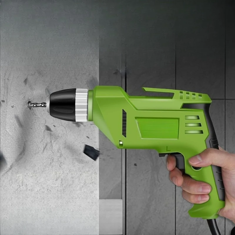 

Hand drill 220v electric screwdriver multi-function household pistol drill electric drill screwdriver tool small flashlight