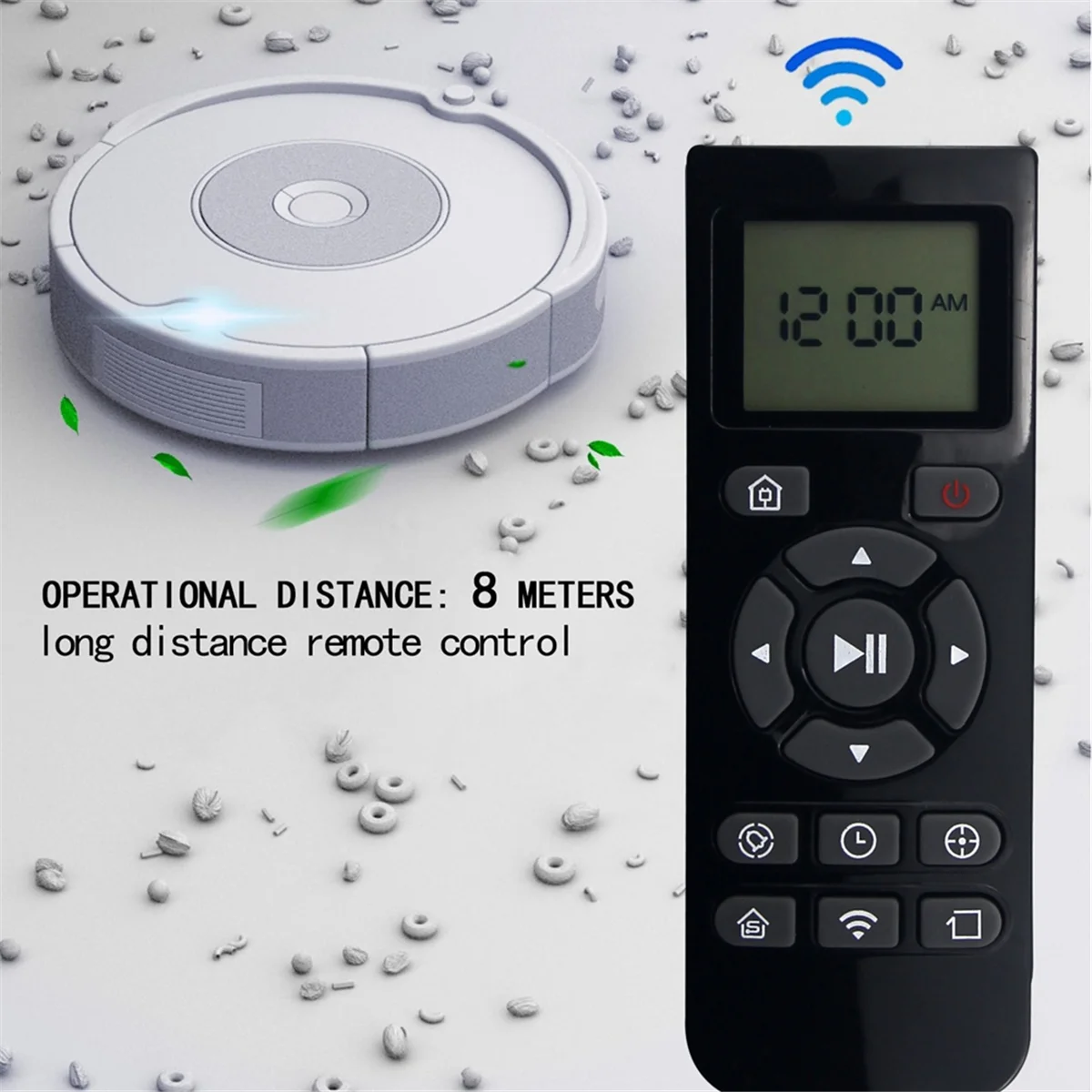 EQAZ-RC1507 Замена пульта дистанционного управления для Ecovacs Deebot N79 N79S M80 M81 M83 Pro, аксессуары для робота-пылесоса