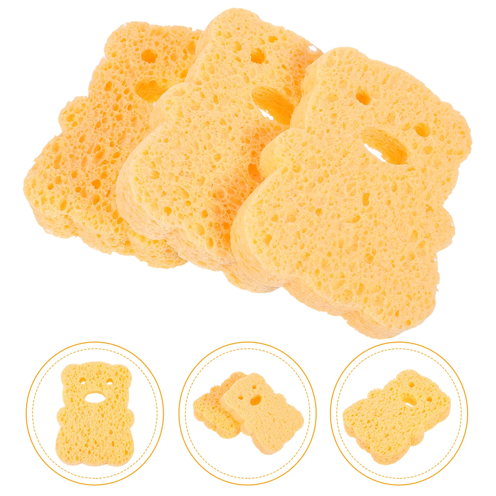 3 pcs Bani Spongya Kaparóvas Akasztás facial Szanálás sponges számára arcát Természetes Gyúró Kisded