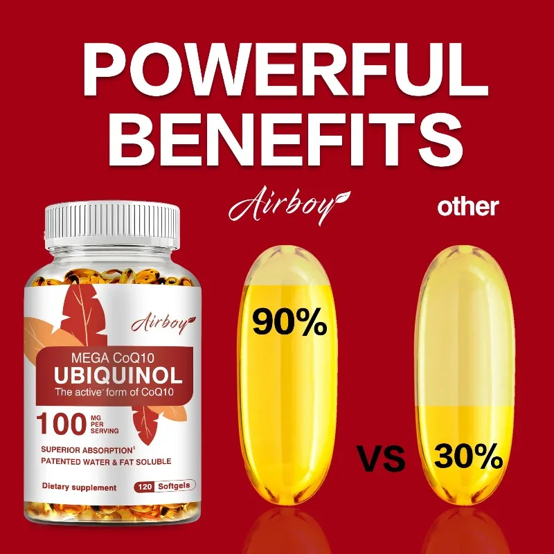 

Убихинол CoQ10 100 мг - антиоксидант, поддерживает здоровье мозга, сердца и сердечно-сосудистой системы, способствует выработке энергии, регулирует артериальное давление.