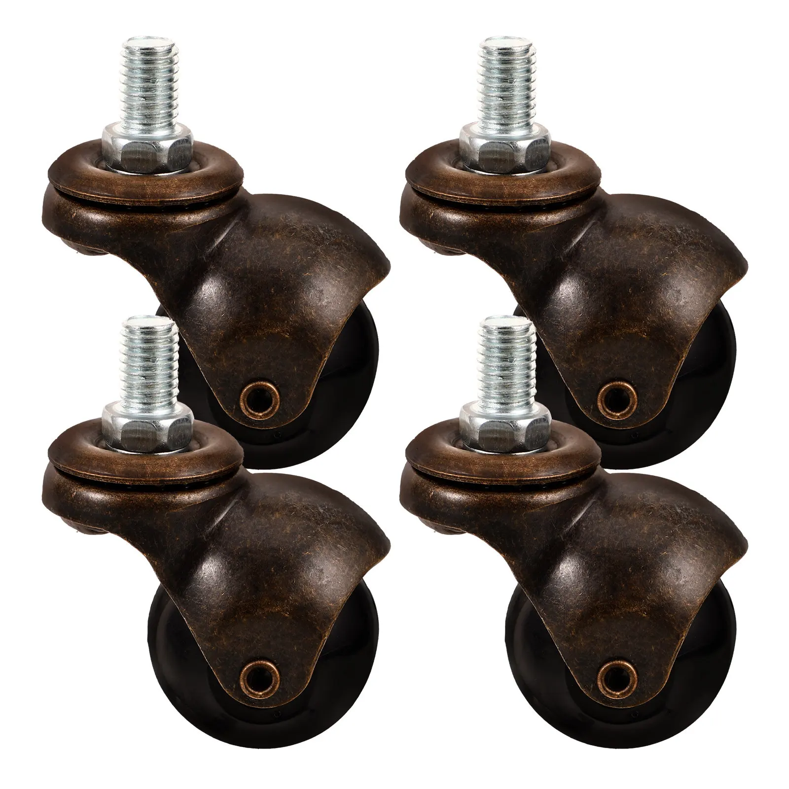 4Pcs Swivel Caster Wheels with Screw Rod for Furniture Mobility Heavy Duty Chair Casters Office Desk Sofa Floor Protector