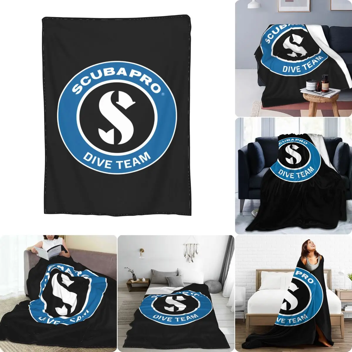 Scubapro Men'S Diver Ultra-Soft Micro Fleece Blanket Comfort