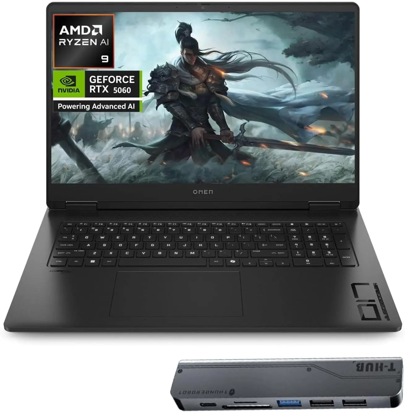 

Игровой ноутбук HP OMEN 17.3 RTX 5060 AI Pro FHD IPS 144 Гц, AMD Ryzen AI 9 365 (превосходит Intel i9), 64 ГБ DDR5 ОЗУ, 4 ТБ SSD, RGB-подсветка