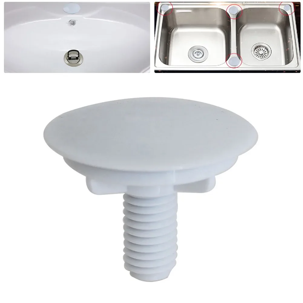 

Basin Plug Sink Stopper Replacement Tap Hole Tool Water Stop White Hot 49mm ABS Plastic Accessory High Quality