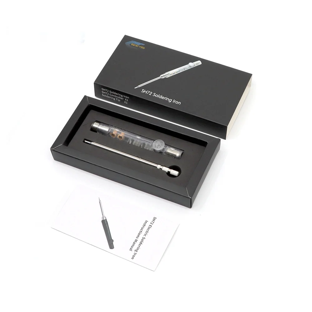 

Прозрачный паяльник SH72, 65 Вт, сварочная станция DC5525 с регулируемой температурой и набором наконечников SH-B2 BC2 KU C1, 12-24 В, 220-400 ℃