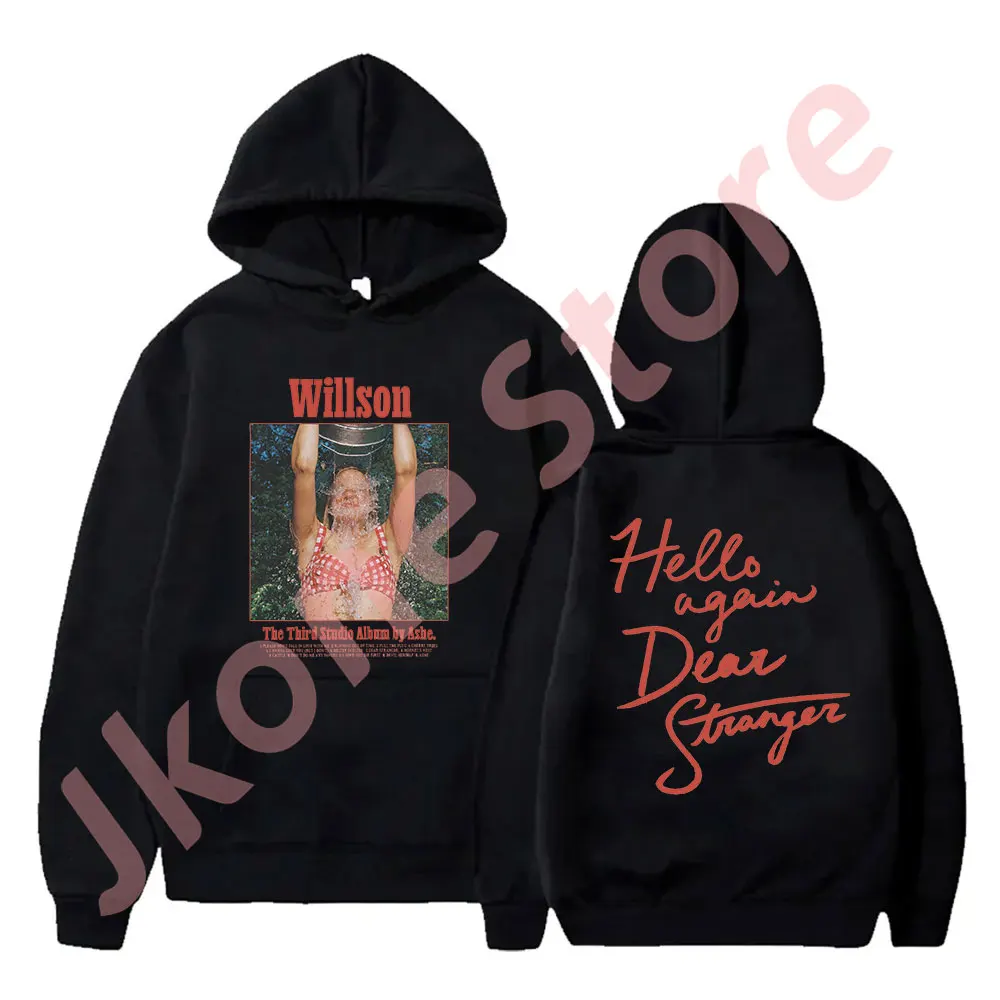 Ashe Willson Album Merch Hoodies Singer New Logo Pullovers Women Men Fashion Casual Streetwear Sweatshirts