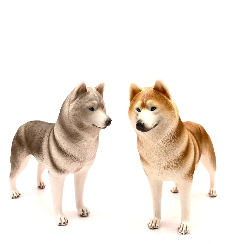 Realistic Husky Figurine Model with Solid Body, Perfect Toy and Decoration for Husky and Malamute Lovers