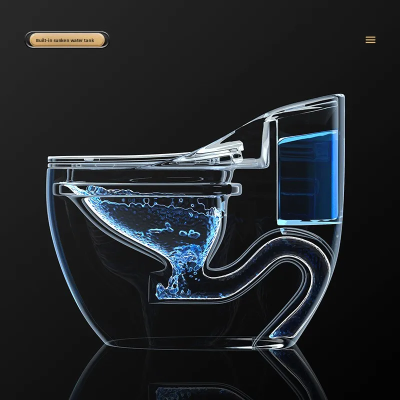 Palace-colored ceramic integrated egg-shaped toilet creative large tube color siphon flush compact bathroom utensils