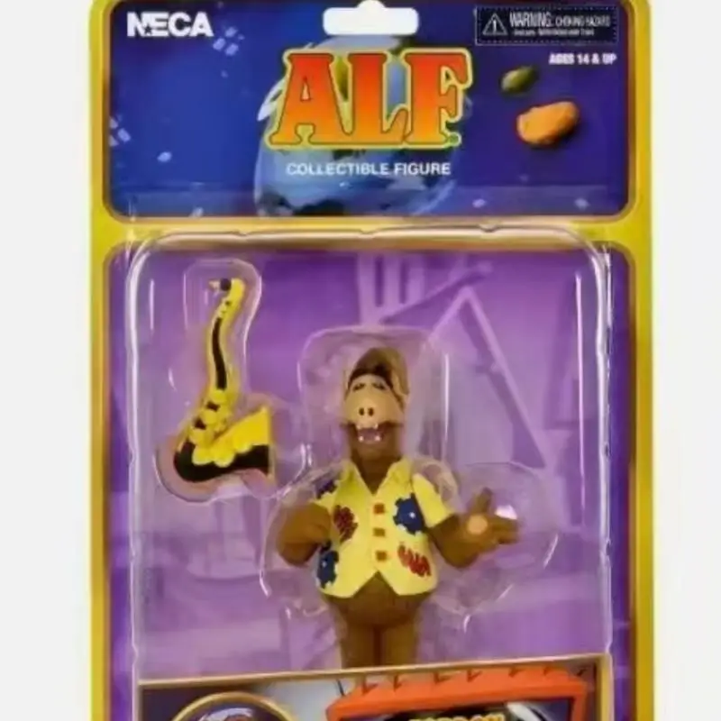 【Spot】Figura de acción articulada NECA ALF de 7 pulgadas, modelo coleccionable, adorno de programa de televisión clásico para decoración del hogar, coleccionistas adultos