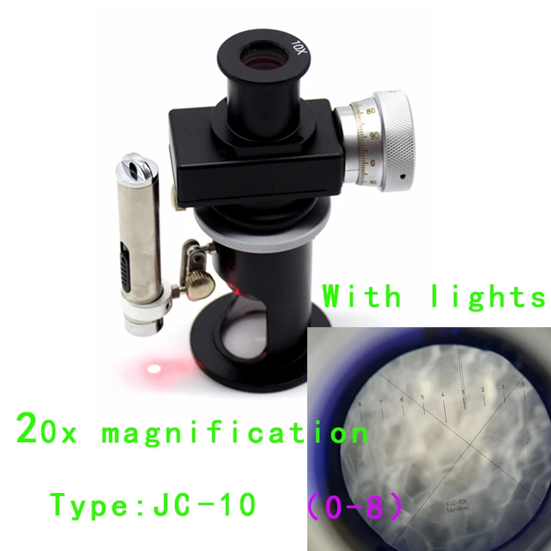 JC-10 JC-5 Leesmicroscoop Hoge-Precisie Microscoop 20X 40X Draagbare Meetmicroscoop JC4-10 0-3 0-6 0-8