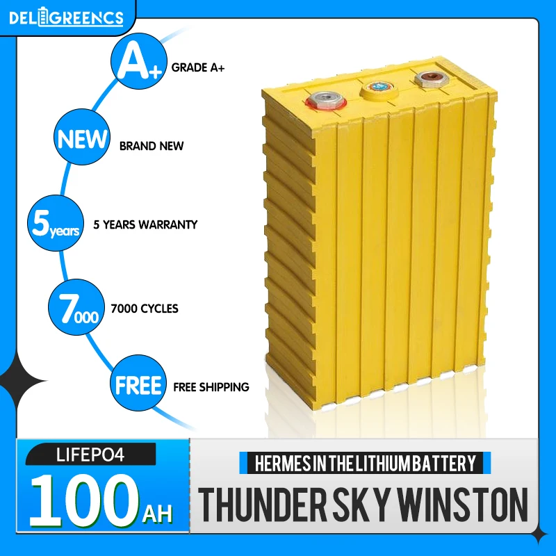 

Thunder Sky Winston 100AhA TSWB-100AHA Lifepo4 12V 24V Grade A+ Rechargeable Battery Cell Lifepo4 Battery For Solar