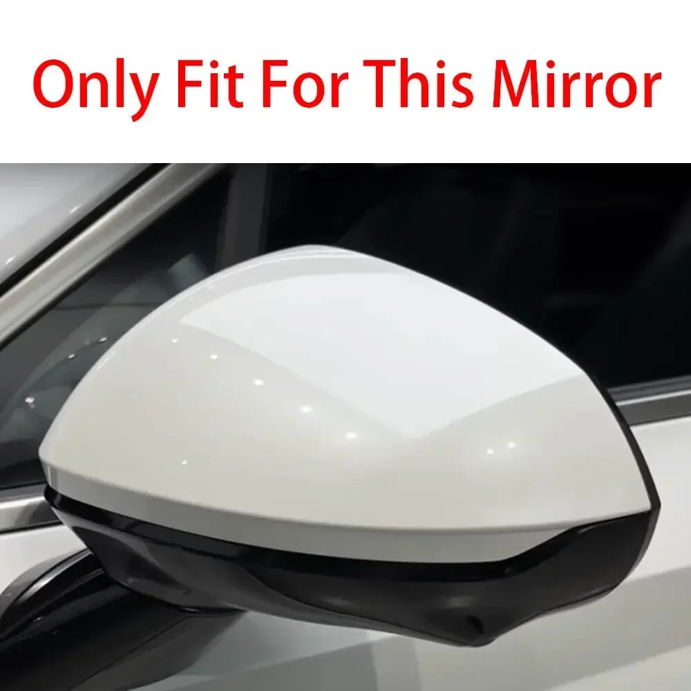 For Hyundai Sonata 11th 2024 ABS Carbon Fiber Black Car Rearview Side Mirror Cover Wing Cap Exterior Door Trim Adhesive Sticker