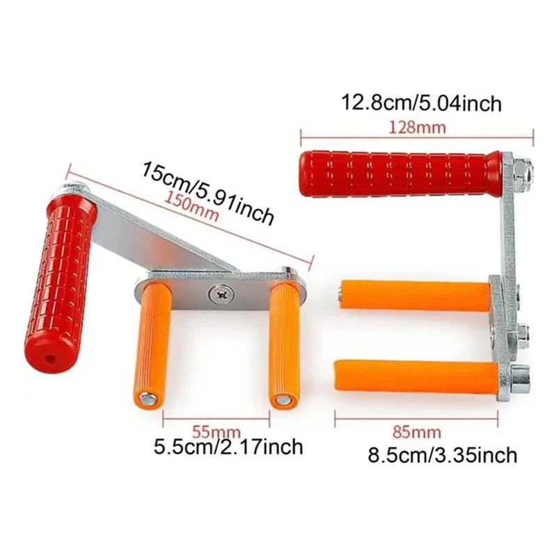 ABJI-Board Lifter Labour Drywall Bracket With Comfort Grip Clip Hand Lifting Clamps Slab And Glass Handling Tool Labour