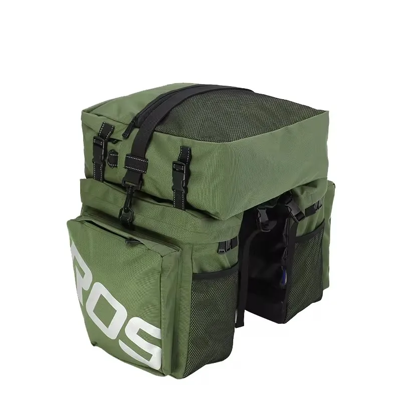 Bike Carrier Rack Bag Multifunctional Road Bicycle Luggage Pannier Rear Pack Seat Trunk Bag With Waterproof Rain Cover