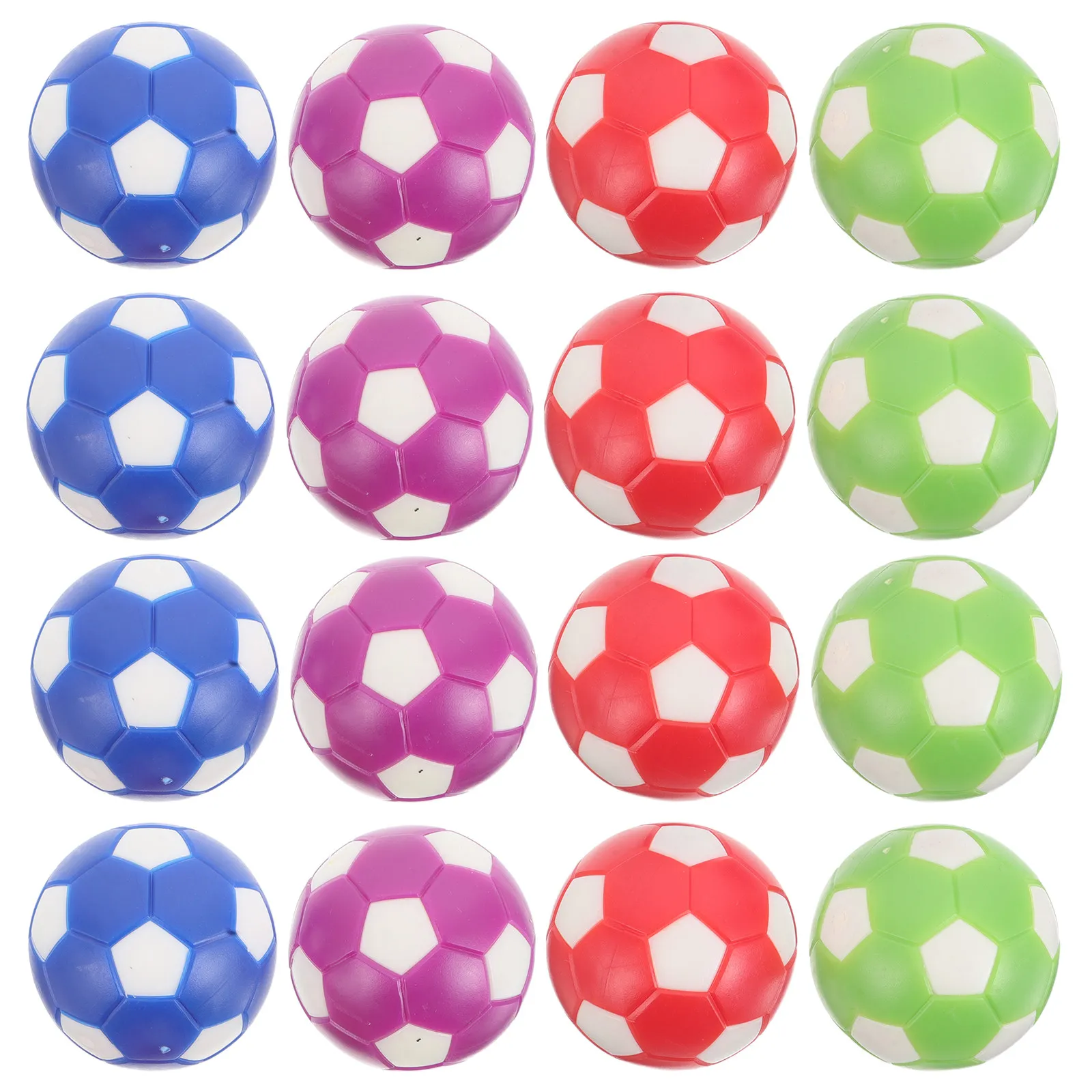 16Pcs 28Mm Mini Foosball Balls Assorted Colors Wear Resistant Table Football Replacement Balls for Game Machines