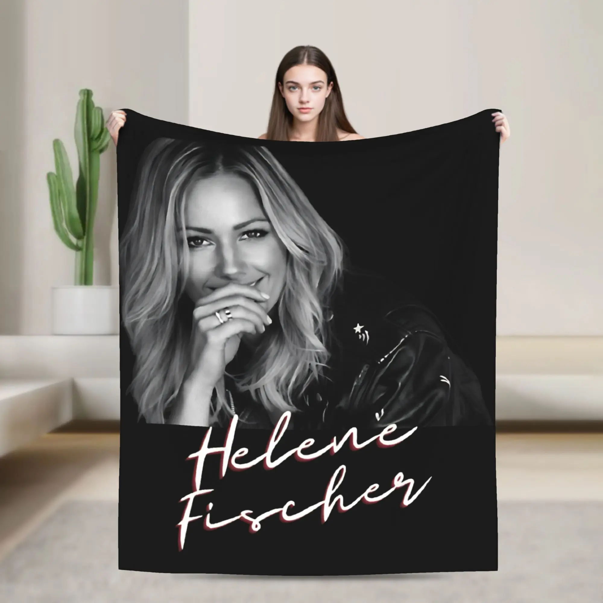 Warm Soft Blanket Picnic Helene Fischer  Bedding Throws  Flannel Bedspread For Living Room Funny Sofa Bed Cover