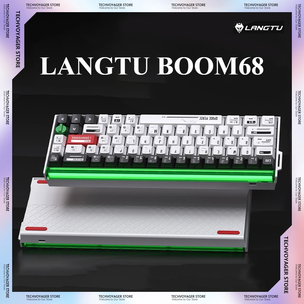 

LANGTU BOOM68 Магнитный переключатель Механические клавиатуры TCC RGB с низкой задержкой Пользовательская проводная игровая клавиатура ПК Аксессуары для киберспорта Подарки