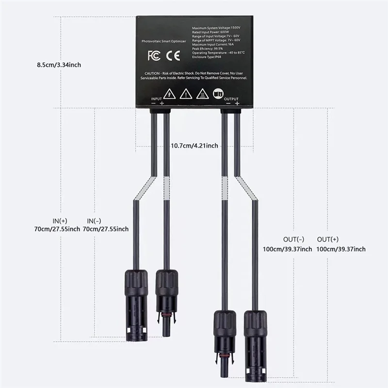 ABKN-600W MPPT Power Optimizer Solar PV Optimalisatie Efficiëntie Boosting Module Zonne-efficiëntie Boosting Module