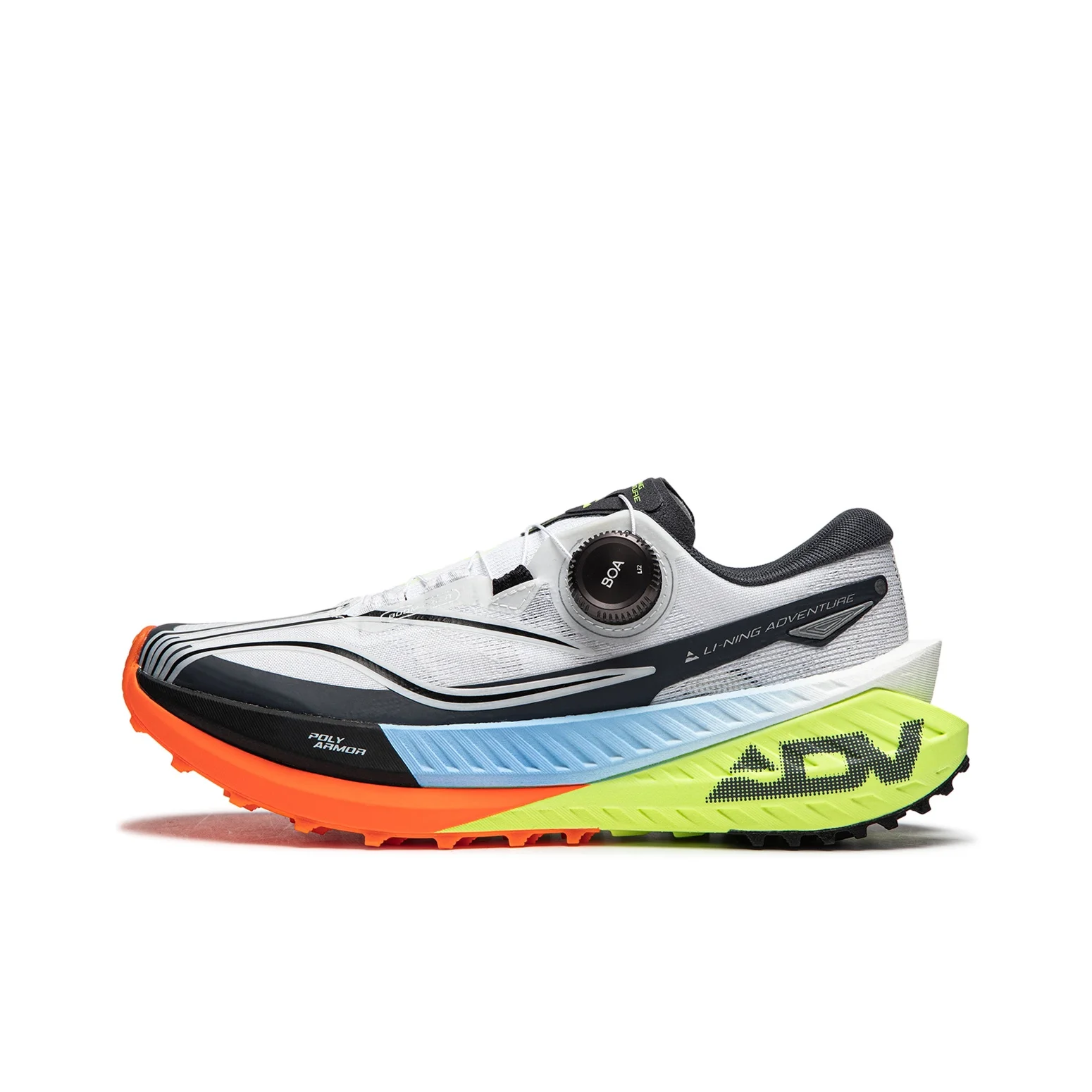 Li Ning Dilu Cushioning Slip Resistant Abrasion Resistant Low top Running Shoes Women's Black White ARNU002-1