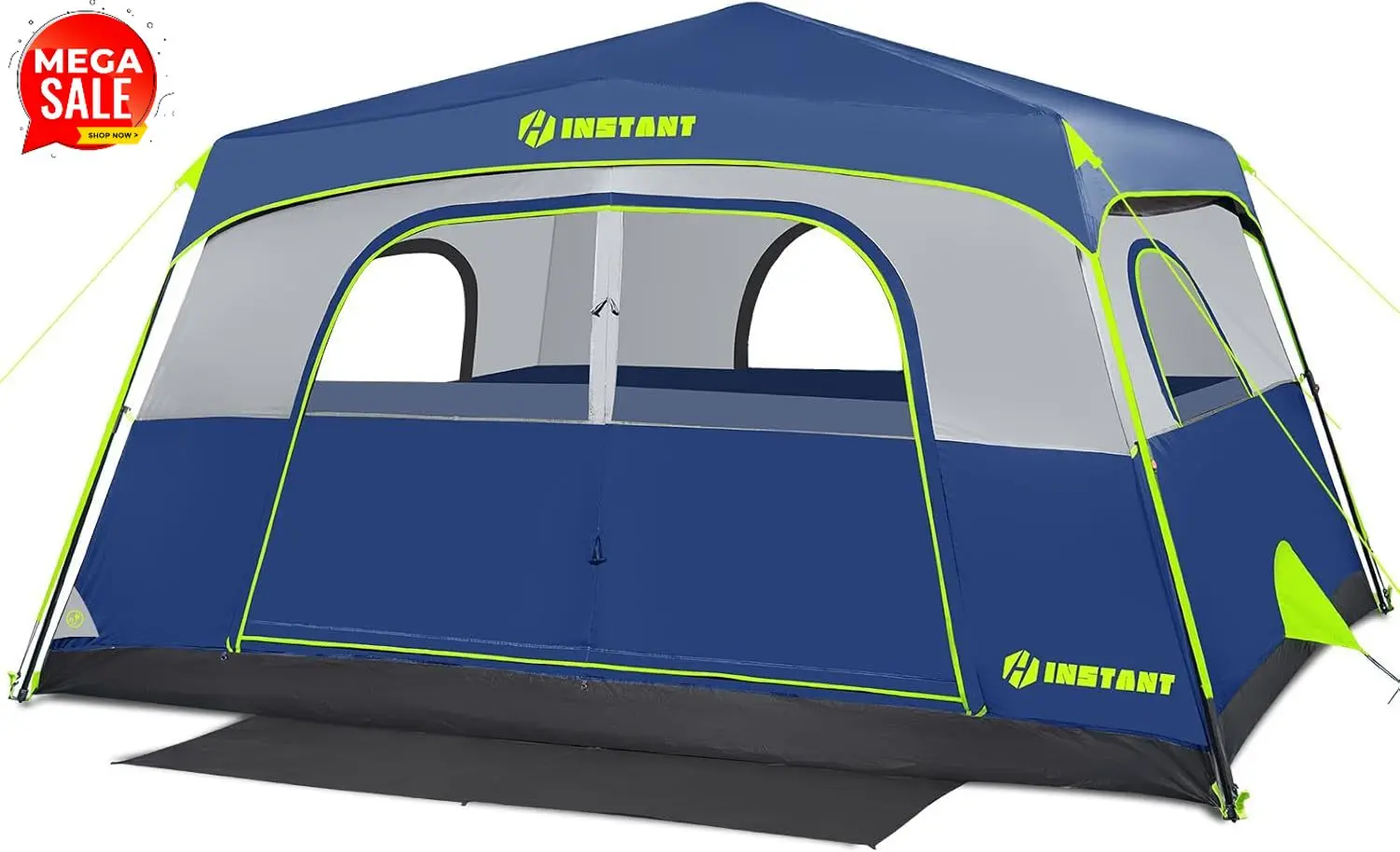 4/6/8/10 Person Instant Tent,Pop Up Tents for Camping with Rainfly | 60 Seconds Easy Setup,Cabin Tent for Family Camping