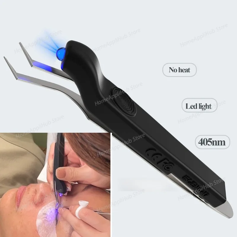 New UV Lash Tweezer Lamp Fast Curing Lamp for Eyelash Extension UV LED Gule Lamp Wireless Hand