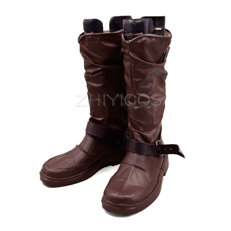 ZHIYICOS Anime Noragami Yato Cosplay chaussures Yato Cosplay bottes Halloween chaussures de fête pour hommes femmes en cuir PU