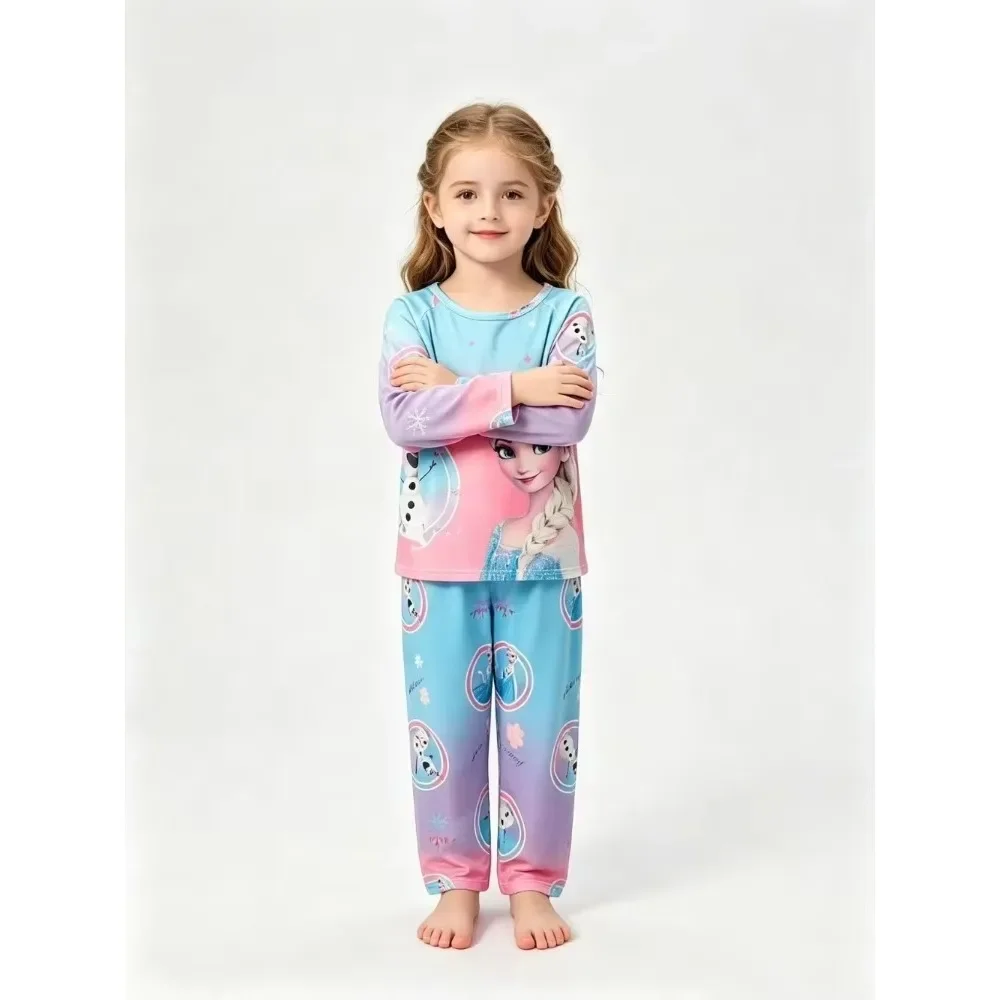 Kids Galactic Federation Alien Angel Pajamas Set Long Sleeve Top Pants Soft Breathable Children Home Sleepwear Casual Loungewear