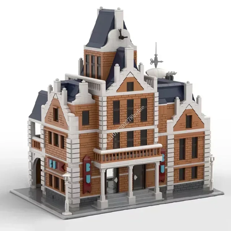 3998PCS 사용자 정의 MOC 모듈 형 대학 스트리트 뷰 사용자 정의 퍼즐 모델 기술 DIY 조립 생일 아이 크리스마스 장난감 선물