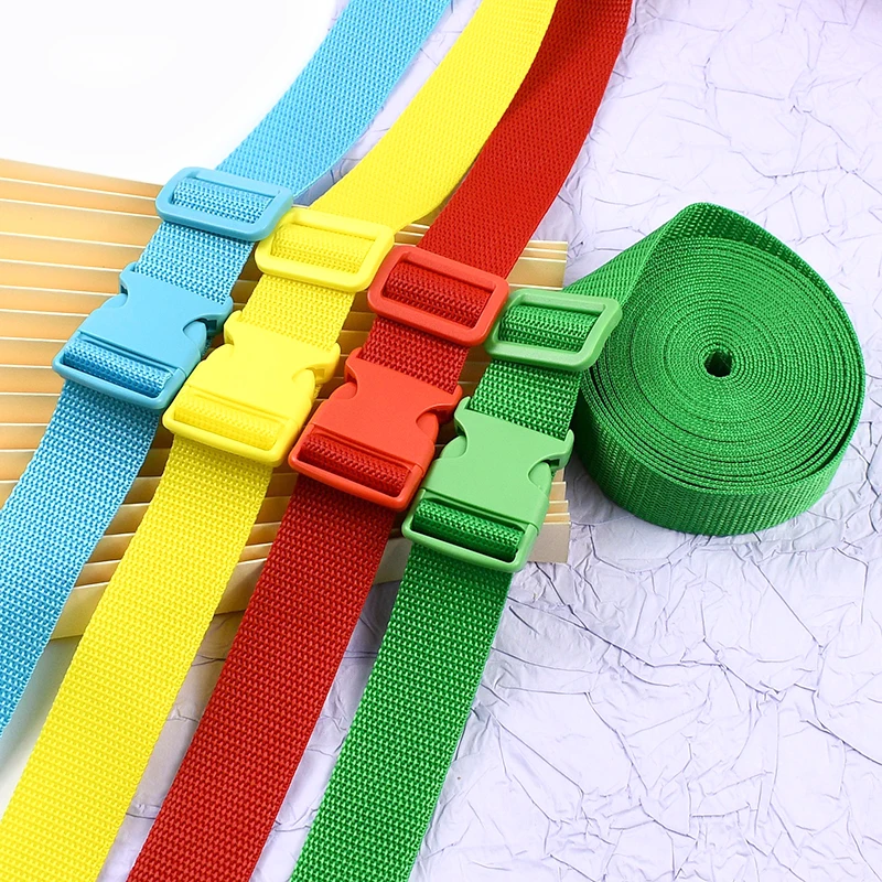 

2/5Sets 32/38mm Bag Strap Buckle Carabiner Clip Quick Release Buckles Fastex Nylon Webbing Adjust Slider Closure Ribbon Hook