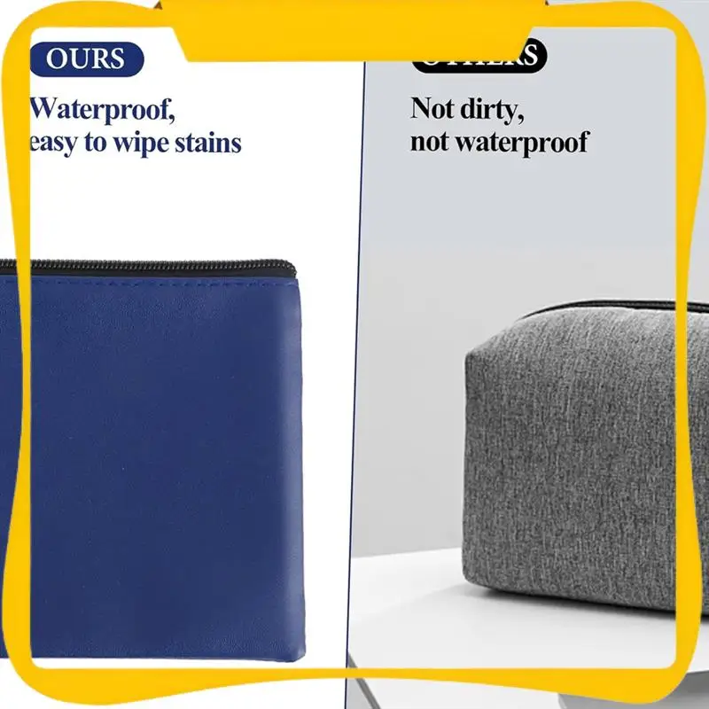 

2 PCS Money Bags With Zipper Bank Deposit Cash Bags Organizer Check Wallet Travel Money Pouch For Coin Bills Cosmetics