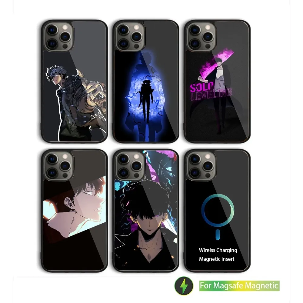 

Solo Anime L-LevelingS Phone Case For iPhone 15,14,13,12,11,Plus,Pro,Max Mini Magsafe Magnetic Wireless Charging