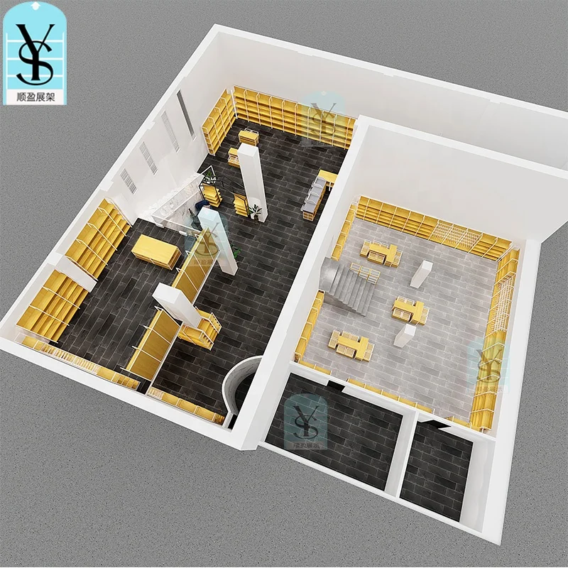 Custom.Store الرف رفوف سوبر ماركت عرض الصلب رفوف المتجر رف جندول للتسوق